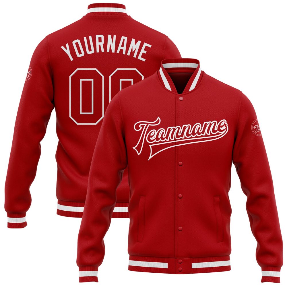 ART # TIVJ-42 Varsity Jacket With Front Snaps and Bottom, Cuff RIB
