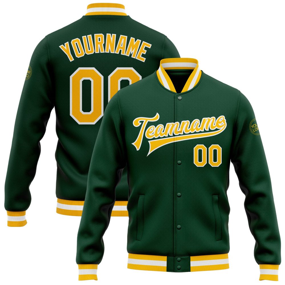 ART # TIVJ-43 Varsity Jacket With Front Snaps and Bottom, Cuff RIB