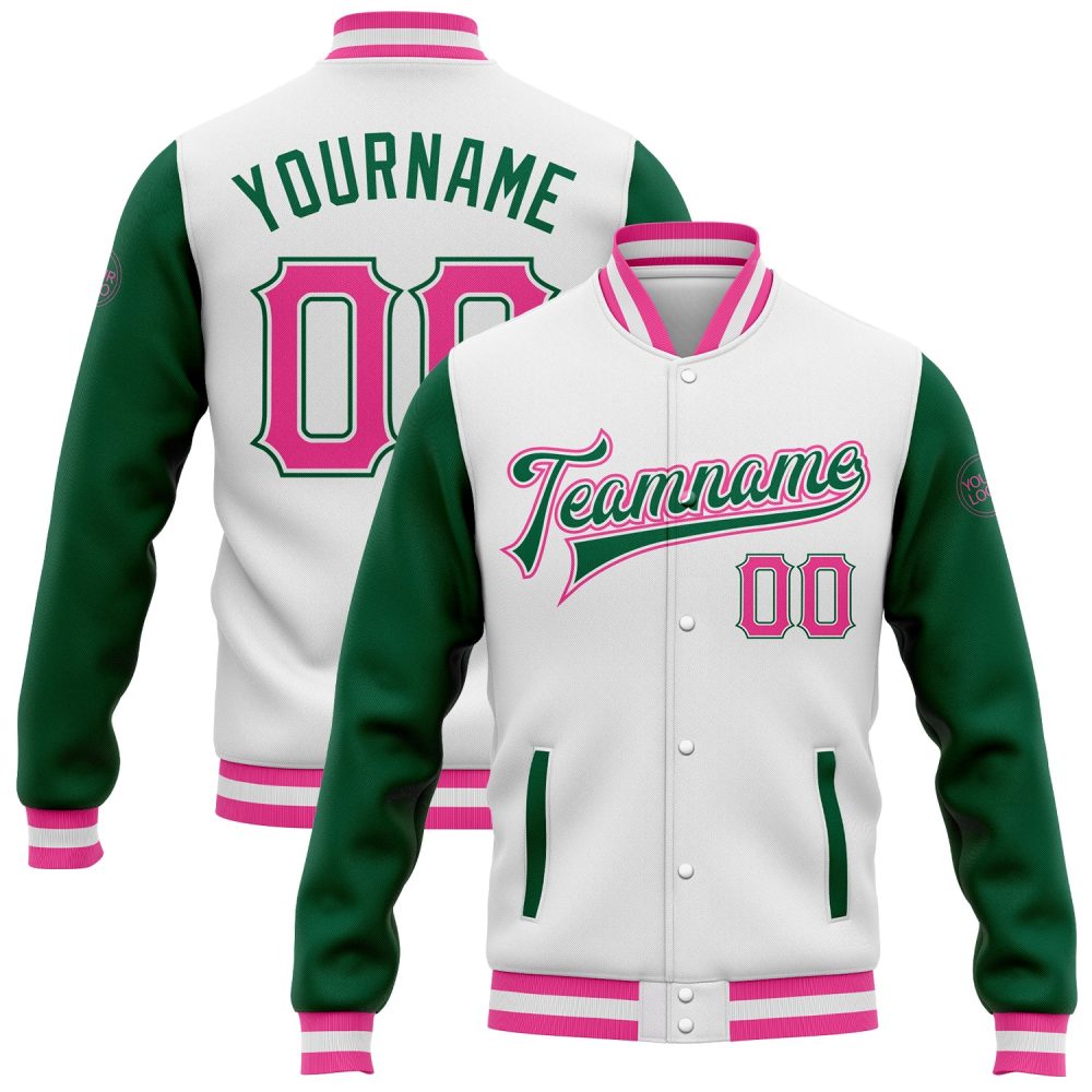 ART # TIVJ-75 Varsity Jacket With Front Snaps and Bottom, Cuff RIB
