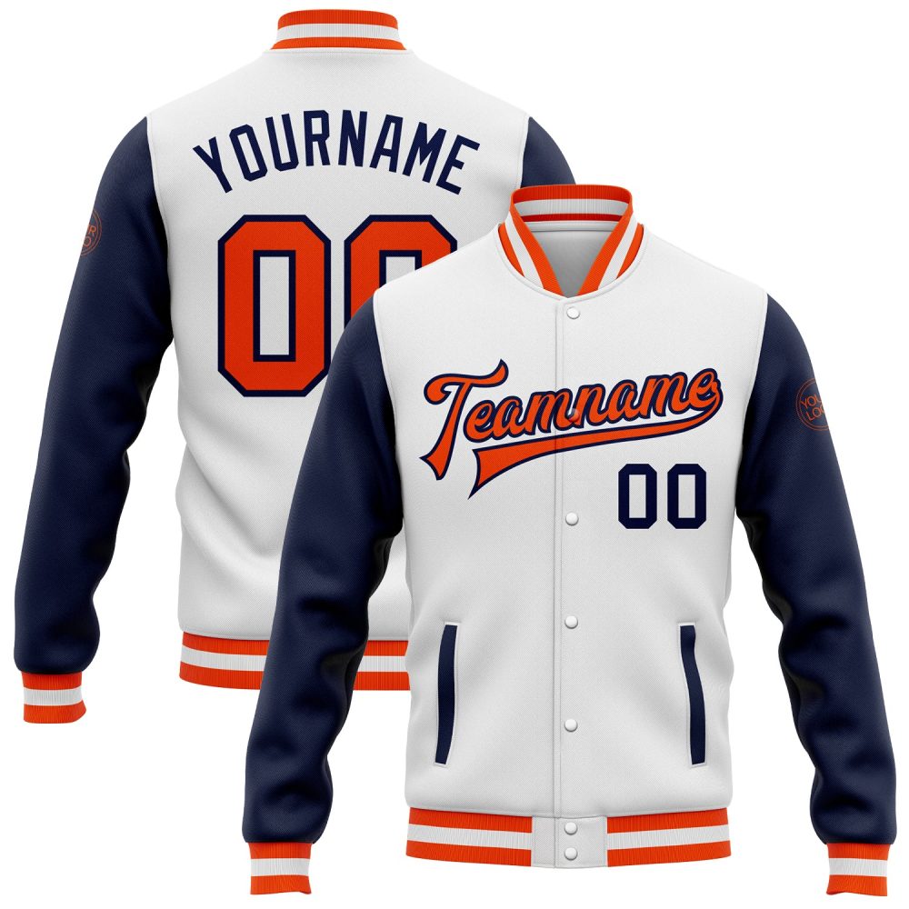 ART # TIVJ-76 Varsity Jacket With Front Snaps and Bottom, Cuff RIB