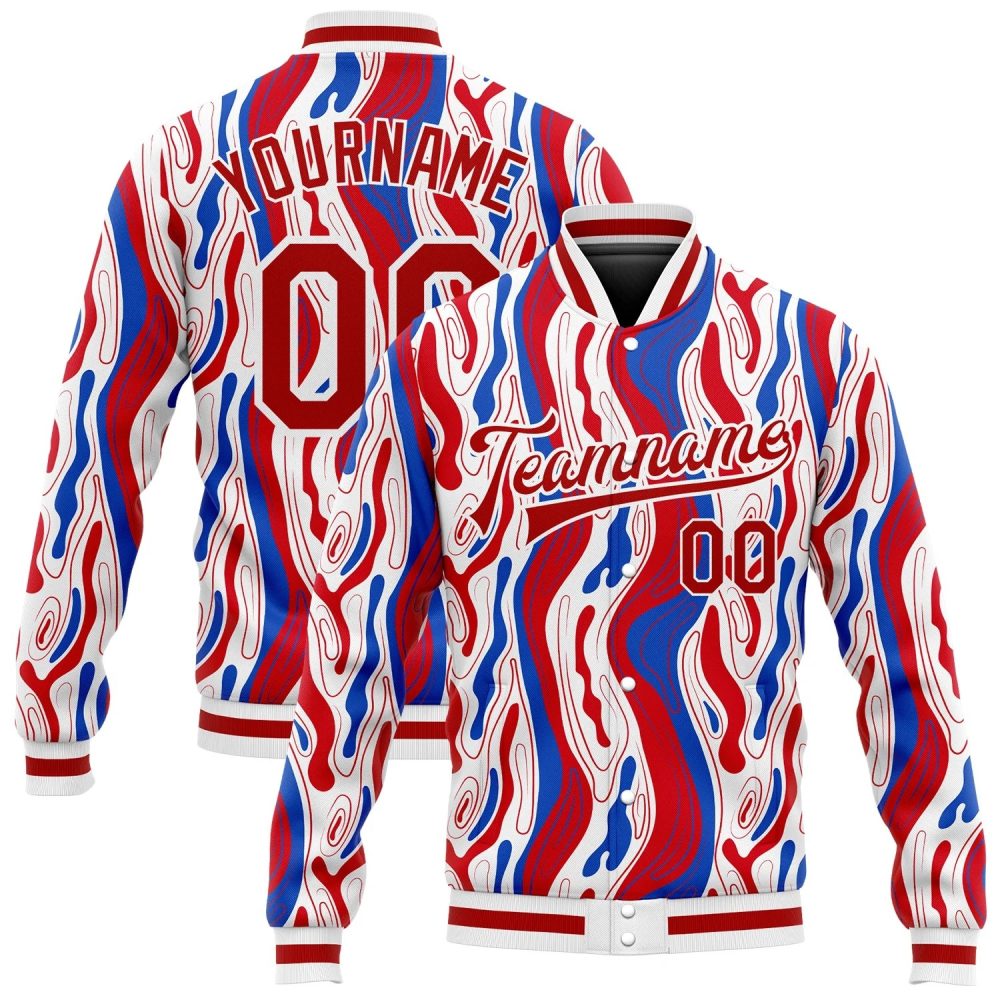 ART # TIVJ-78 Varsity Jacket With Front Snaps and Bottom, Cuff RIB