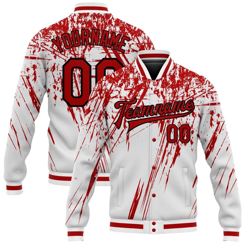 ART # TIVJ-79 Varsity Jacket With Front Snaps and Bottom, Cuff RIB
