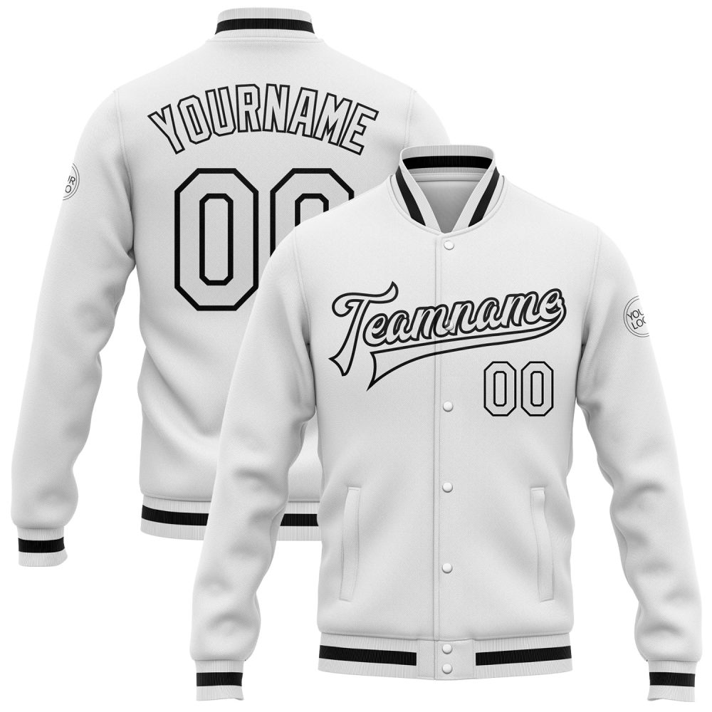 ART # TIVJ-82 Varsity Jacket With Front Snaps and Bottom, Cuff RIB