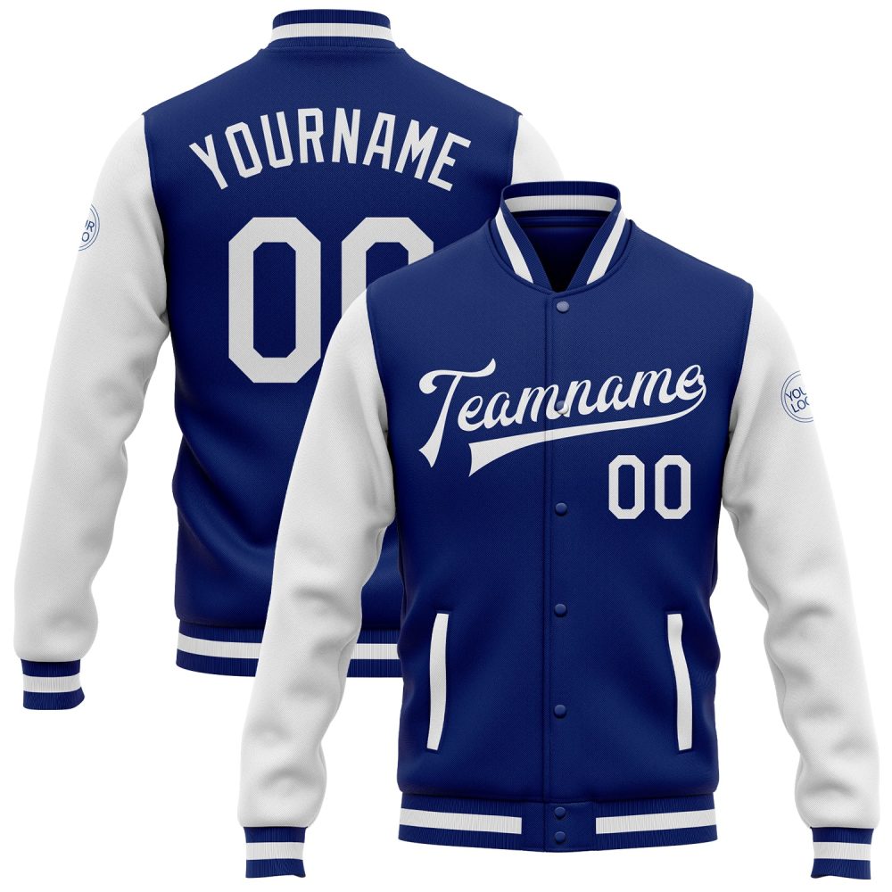 ART # TIVJ-93 Varsity Jacket With Front Snaps and Bottom, Cuff RIB