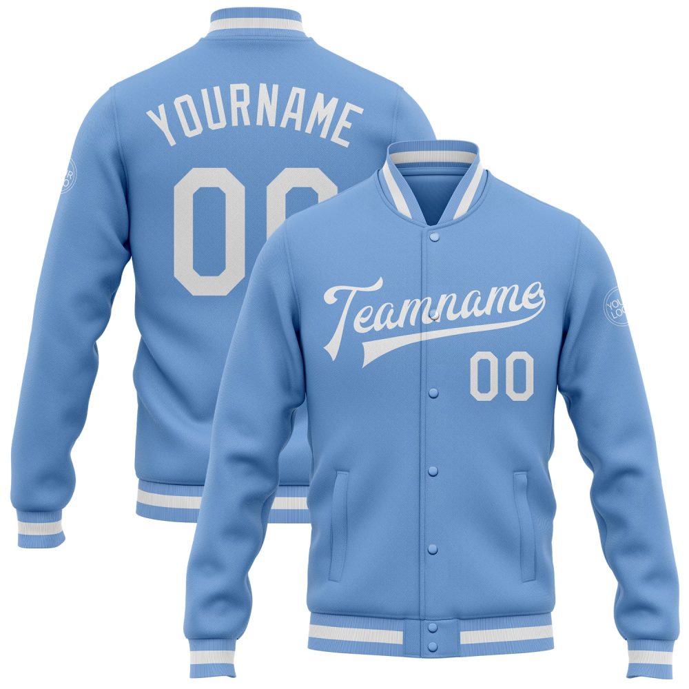 ART # TIVJ-104 Varsity Jacket With Front Snaps and Bottom, Cuff RIB
