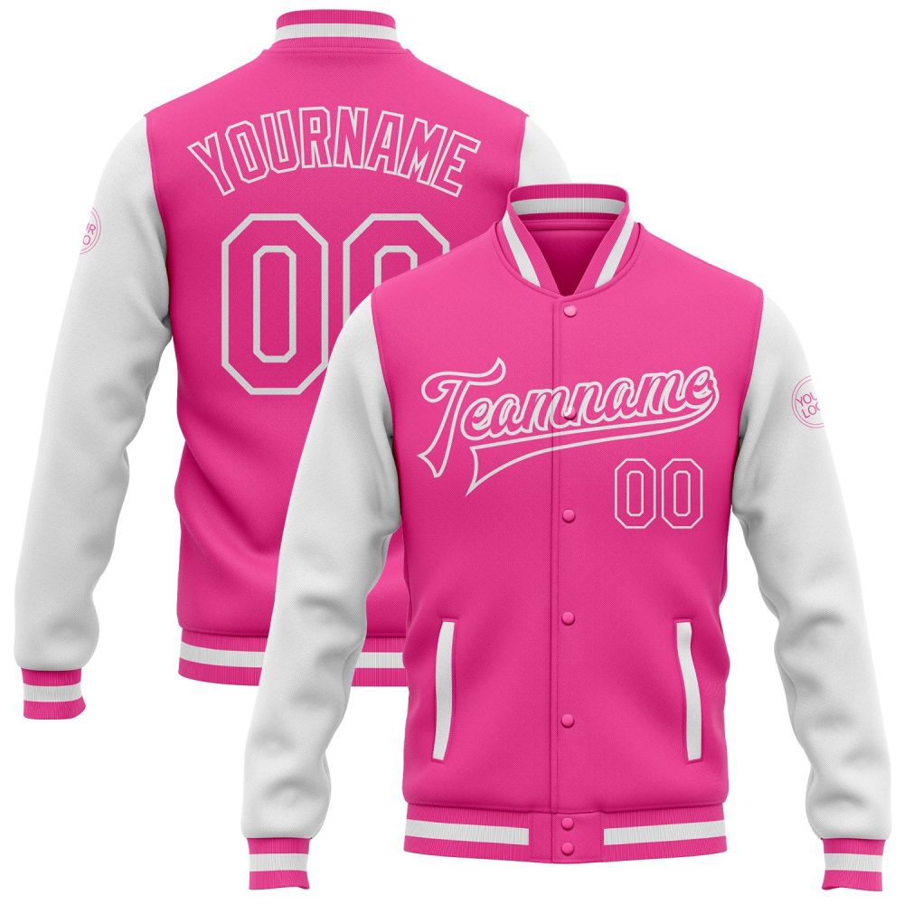 ART # TIVJ-106 Varsity Jacket With Front Snaps and Bottom, Cuff RIB