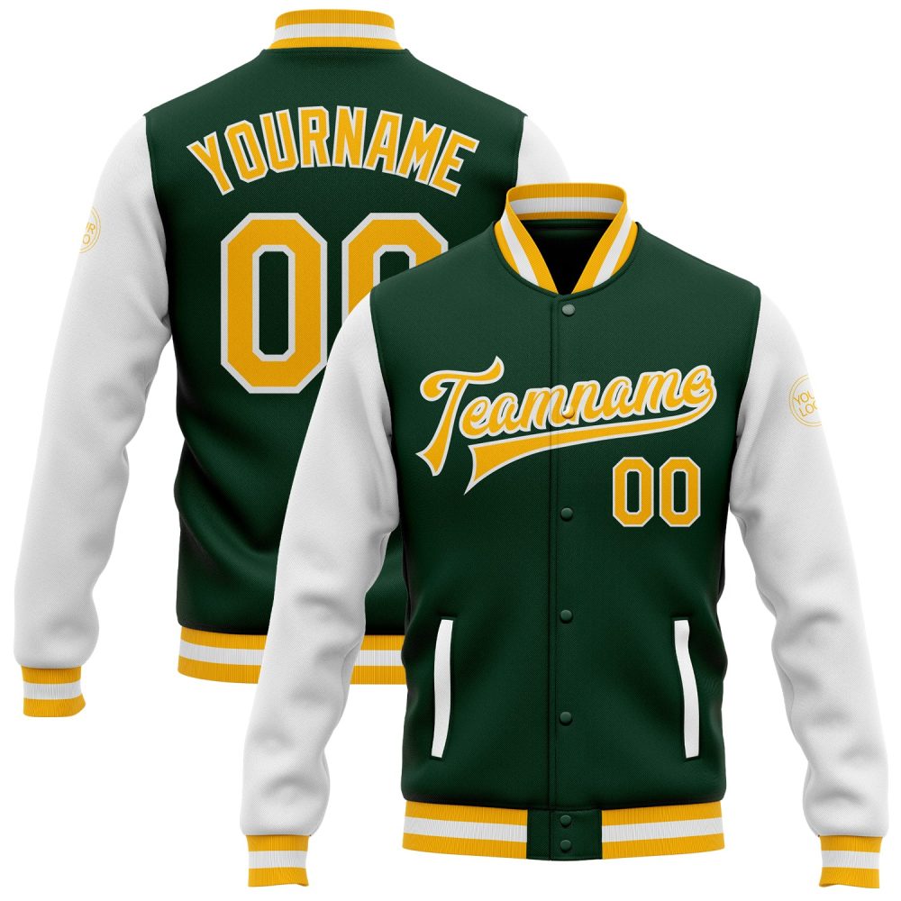 ART # TIVJ-112 Varsity Jacket With Front Snaps and Bottom, Cuff RIB