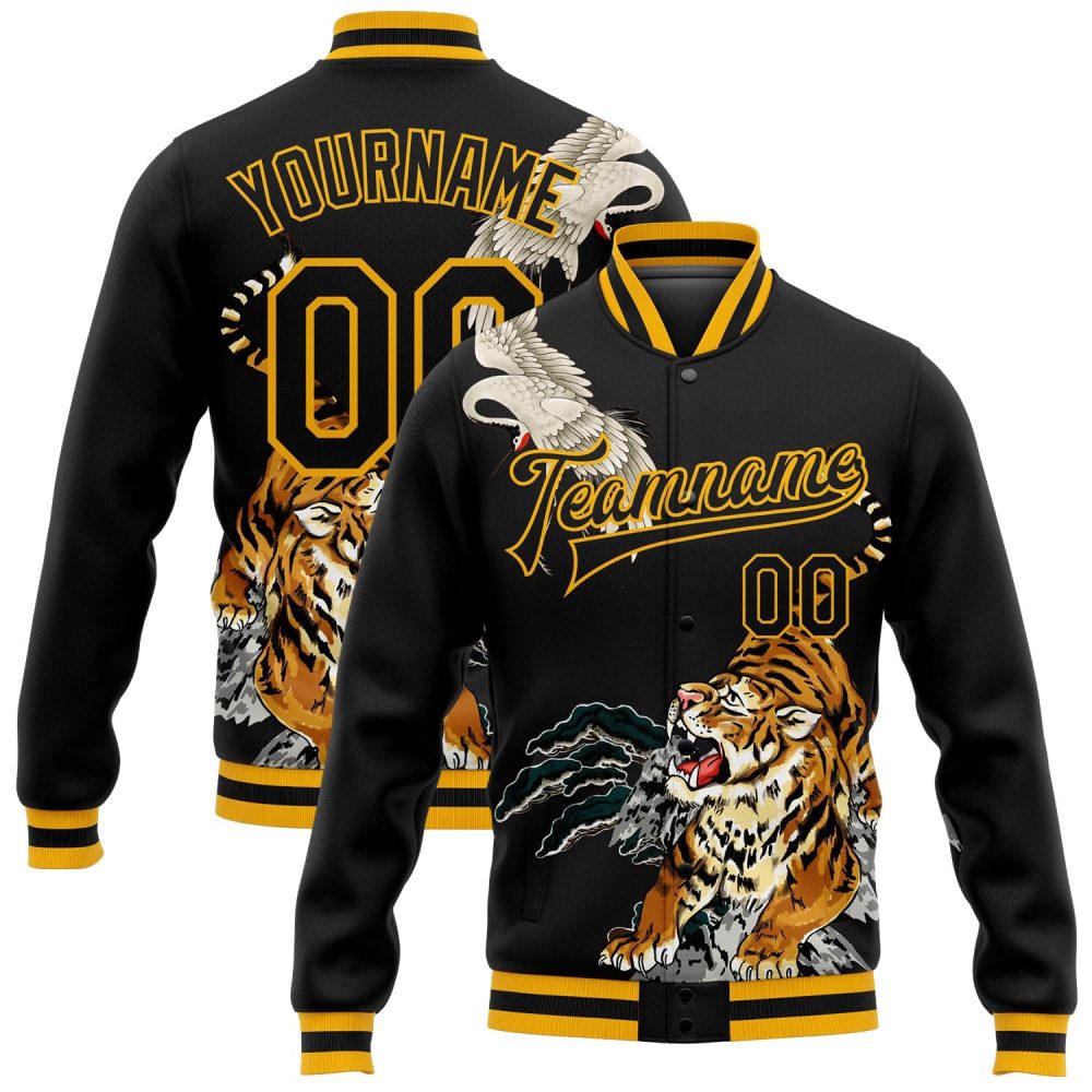 ART # TIVJ-113 Varsity Jacket With Front Snaps and Bottom, Cuff RIB