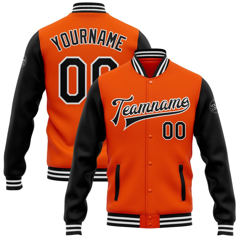 ART # TIVJ-117 Varsity Jacket With Front Snaps and Bottom, Cuff RIB