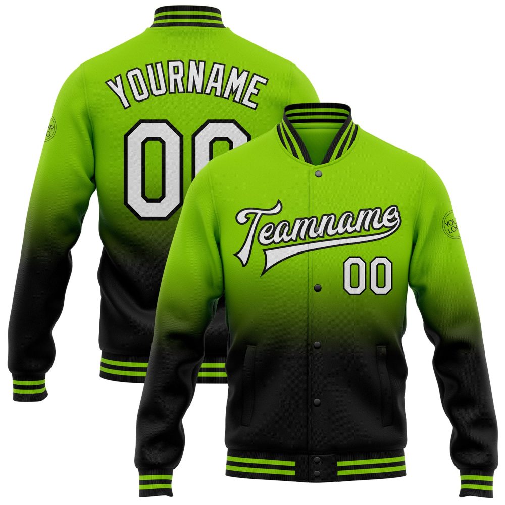 ART # TIVJ-118 Varsity Jacket With Front Snaps and Bottom, Cuff RIB