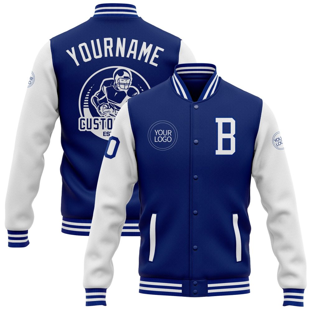 ART # TIVJ-119 Varsity Jacket With Front Snaps and Bottom, Cuff RIB