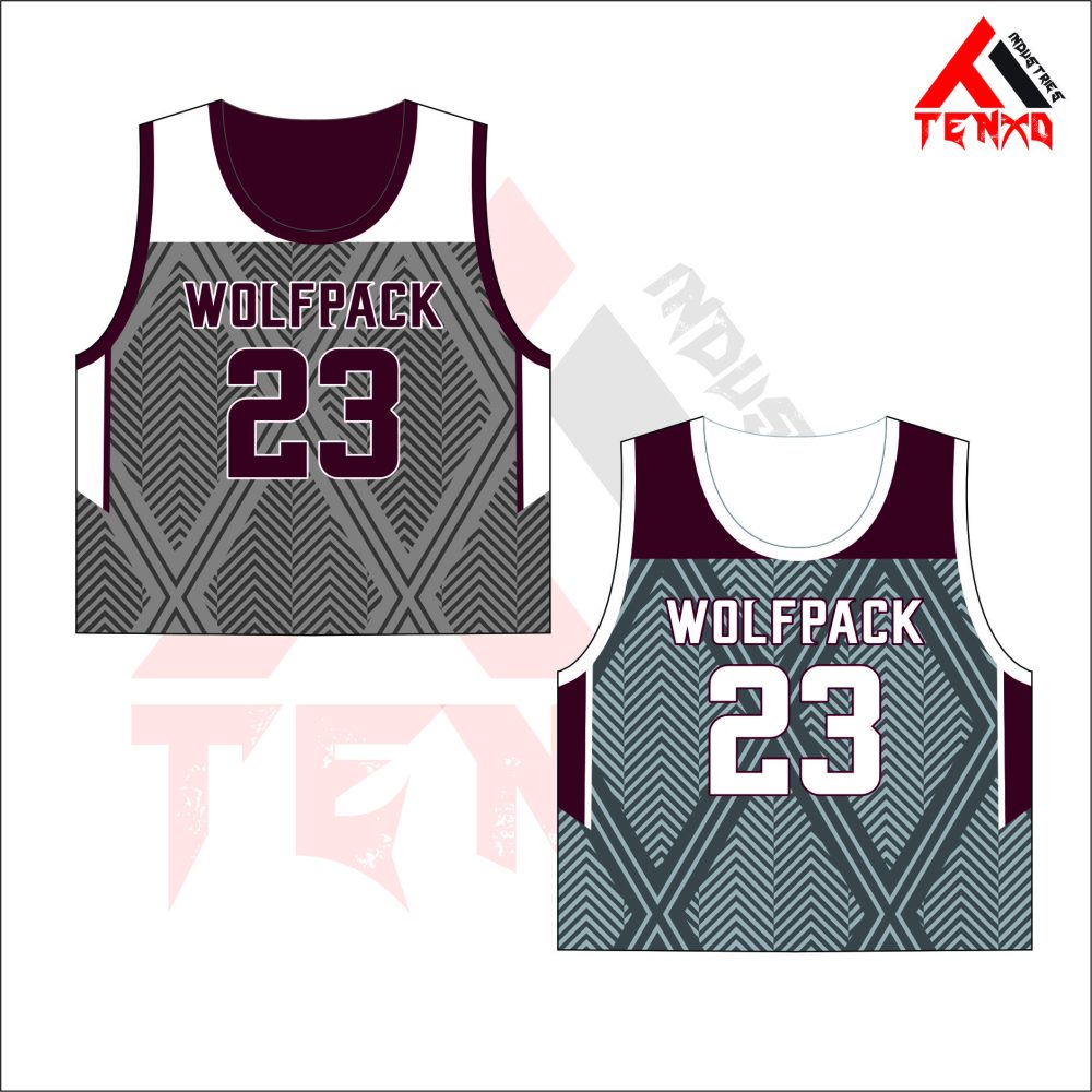 ART # TI-609-Lacrosse Reversible Wide Shoulder Jerseys